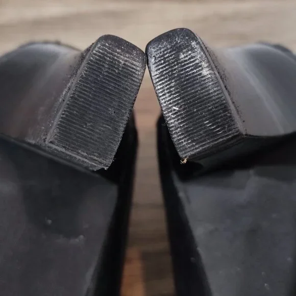 Hush Puppies square toe 3" heel pumps women's size 8.5 black - Picture 12 of 12